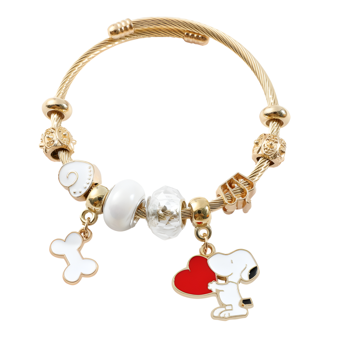 Cute Dog Charm Bracelet